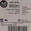 Used Allen Bradley 800H-DR6JA4 Jumbo Red Mushroom Momentary Pushbutton Switch 2NC