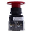 Used Allen Bradley 800H-DR6JA4 Jumbo Red Mushroom Momentary Pushbutton Switch 2NC