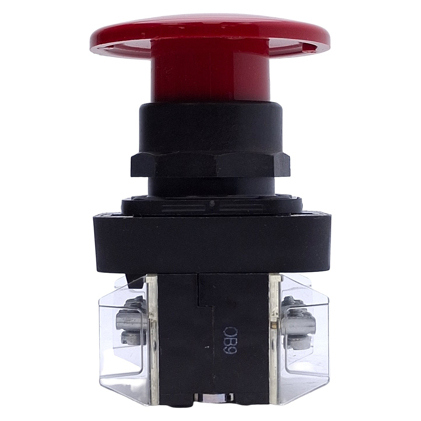 Used Allen Bradley 800H-DR6JA4 Jumbo Red Mushroom Momentary Pushbutton Switch 2NC