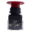 Used Allen Bradley 800H-DR6JA4 Jumbo Red Mushroom Momentary Pushbutton Switch 2NC