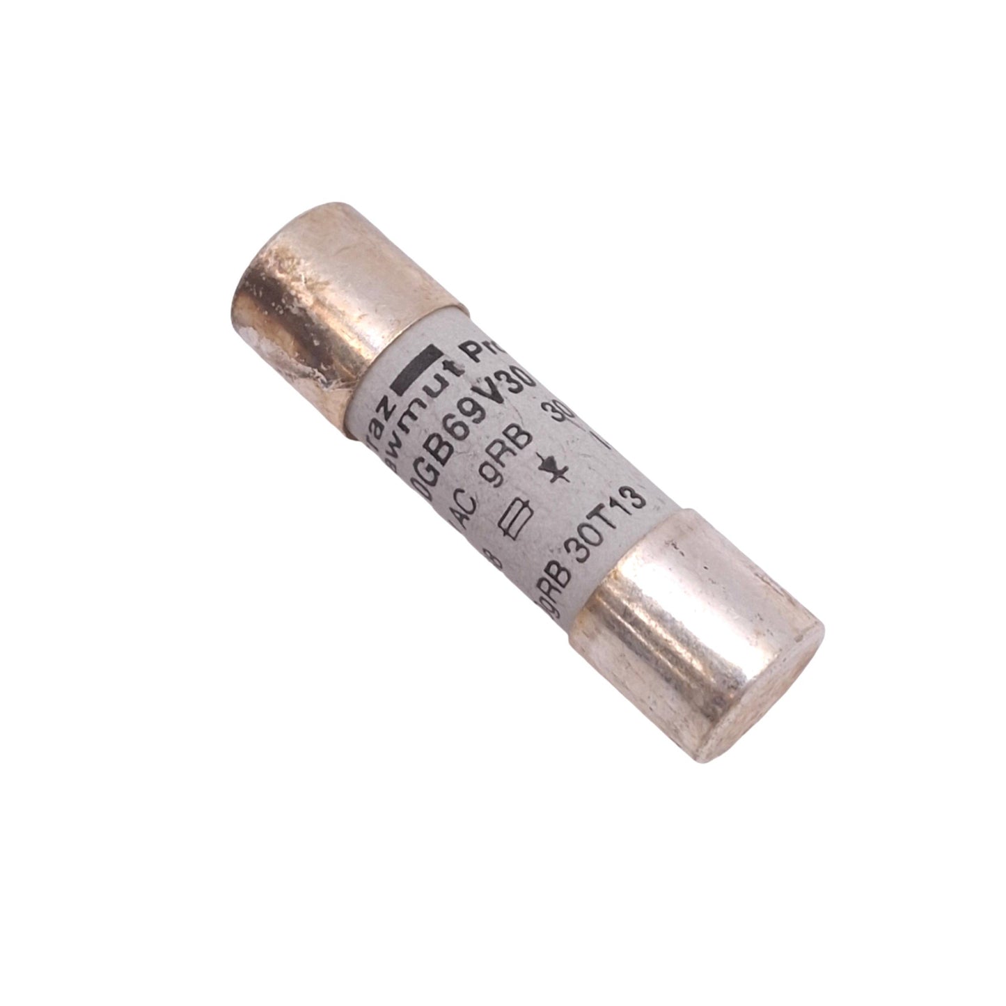 Used Lot of 4 Ferraz Shawmut FR10GB69V30 Protistor Fuses, 30A 690VAC, 10x38mm