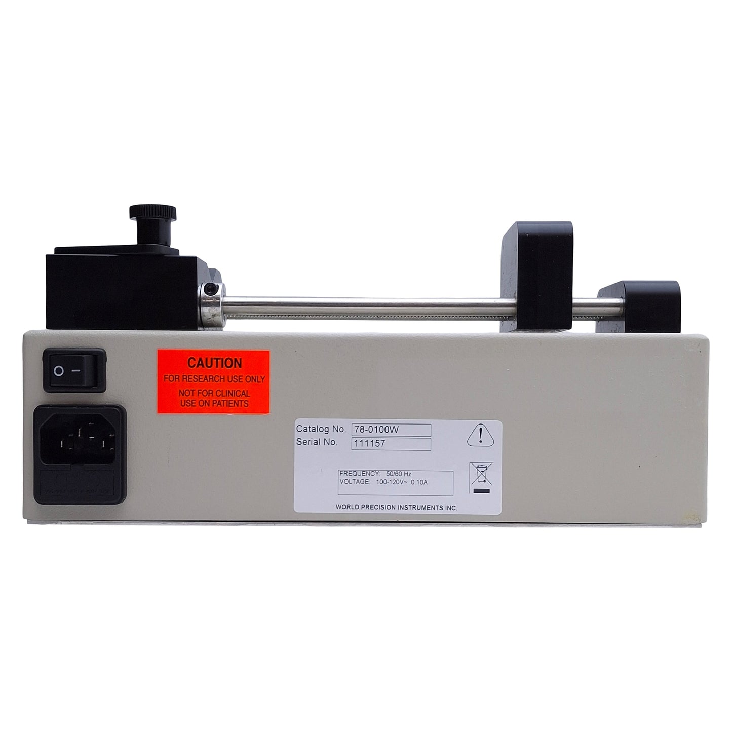 Used WPI SP100i Microprocessor Controlled Syringe Pump 115/230VAC, 6000:1 Speed Range