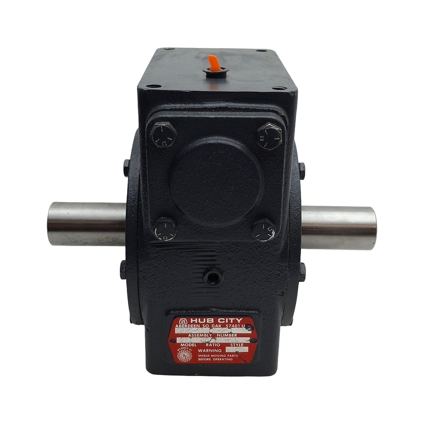 Used Hub City 0220-61906-261 Worm Gear Drive/Reducer, Right Angle, 30:1, 2.12HP Input