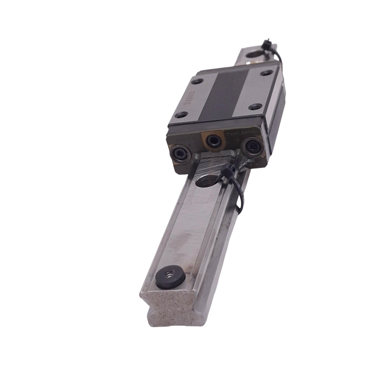 Used THK SR20 Linear Carriage With Rail, 20x200mm Rail, 63x42mm Block, 19.2kN Max