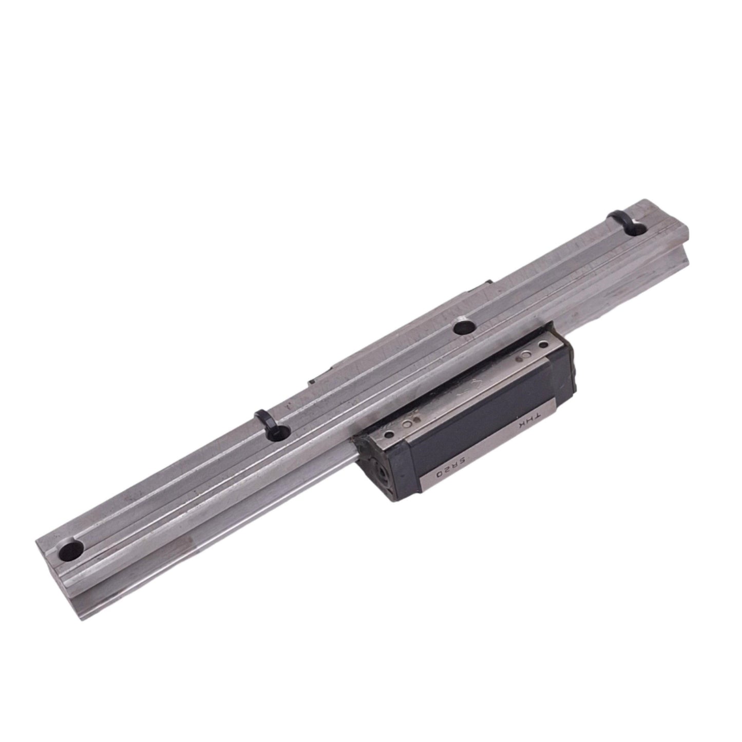 Used THK SR20 Linear Carriage With Rail, 20x200mm Rail, 63x42mm Block, 19.2kN Max