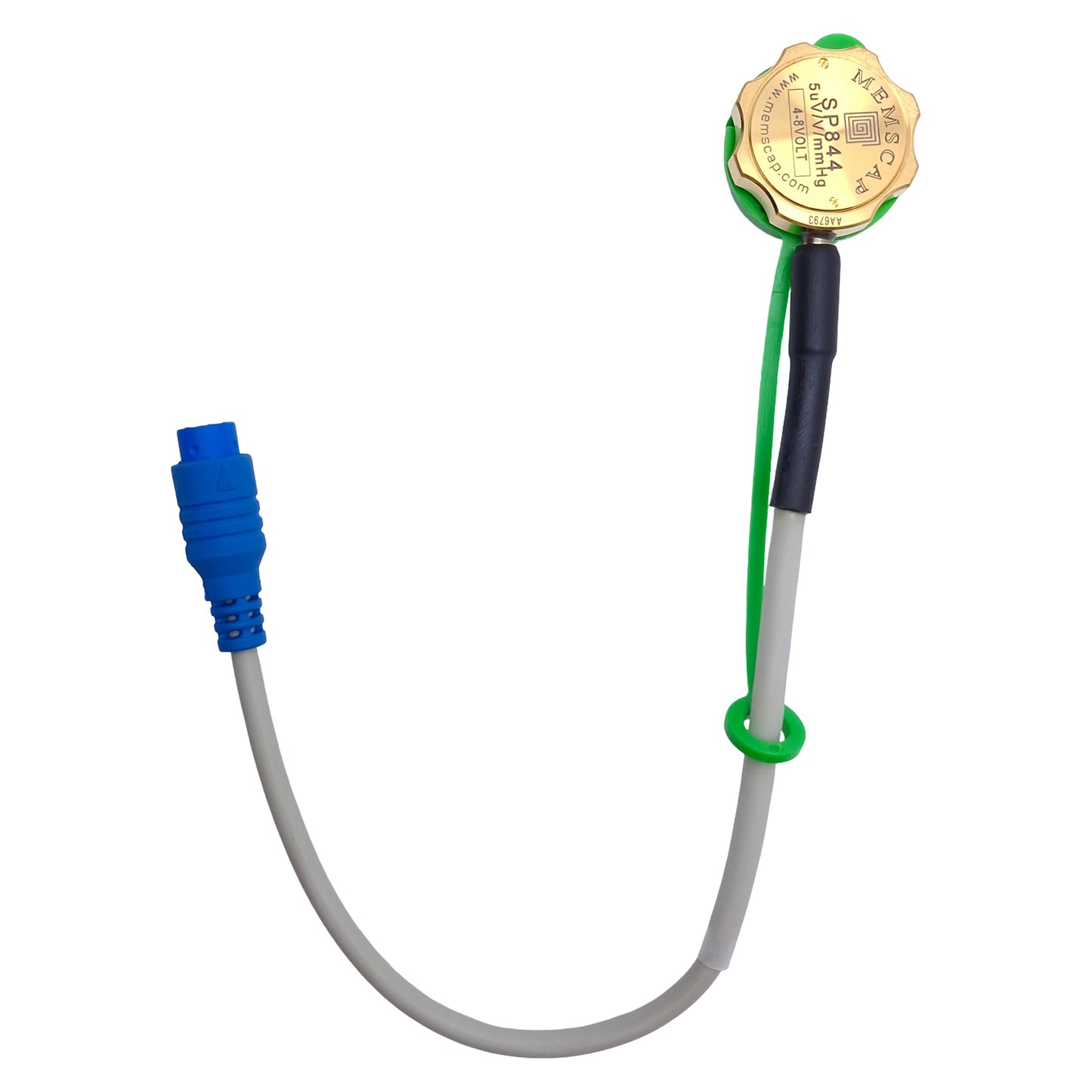 New Memscap SP844 Pressure Transducer 10,000mmHg Max, -30 to 300mmHg Range, 4-8VDC