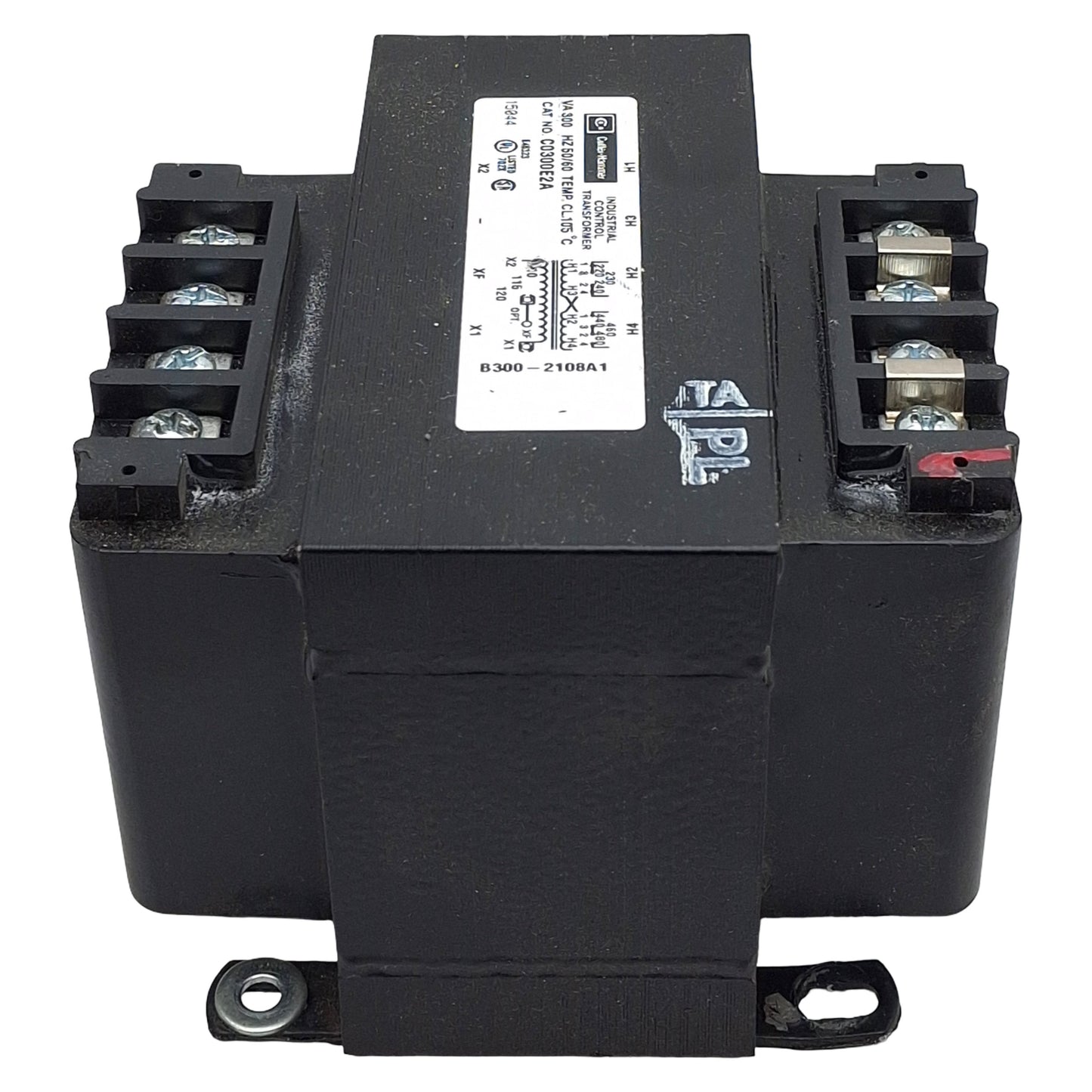 Used Cutler Hammer C0300E2A Transformer, 220x440/230x460/240x480V PV, 120/115/110V SV