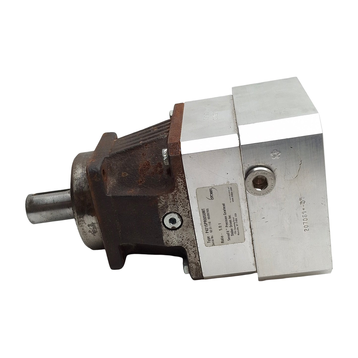 Used Stober P421APR0050MT Inline Gearhead, 5:1 Ratio, 85Nm, 4000RPM Input, 22mm Shaft