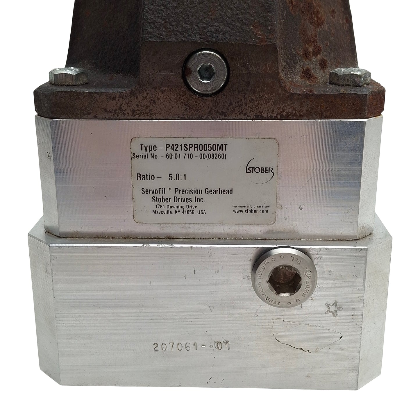 Used Stober P421APR0050MT Inline Gearhead, 5:1 Ratio, 85Nm, 4000RPM Input, 22mm Shaft