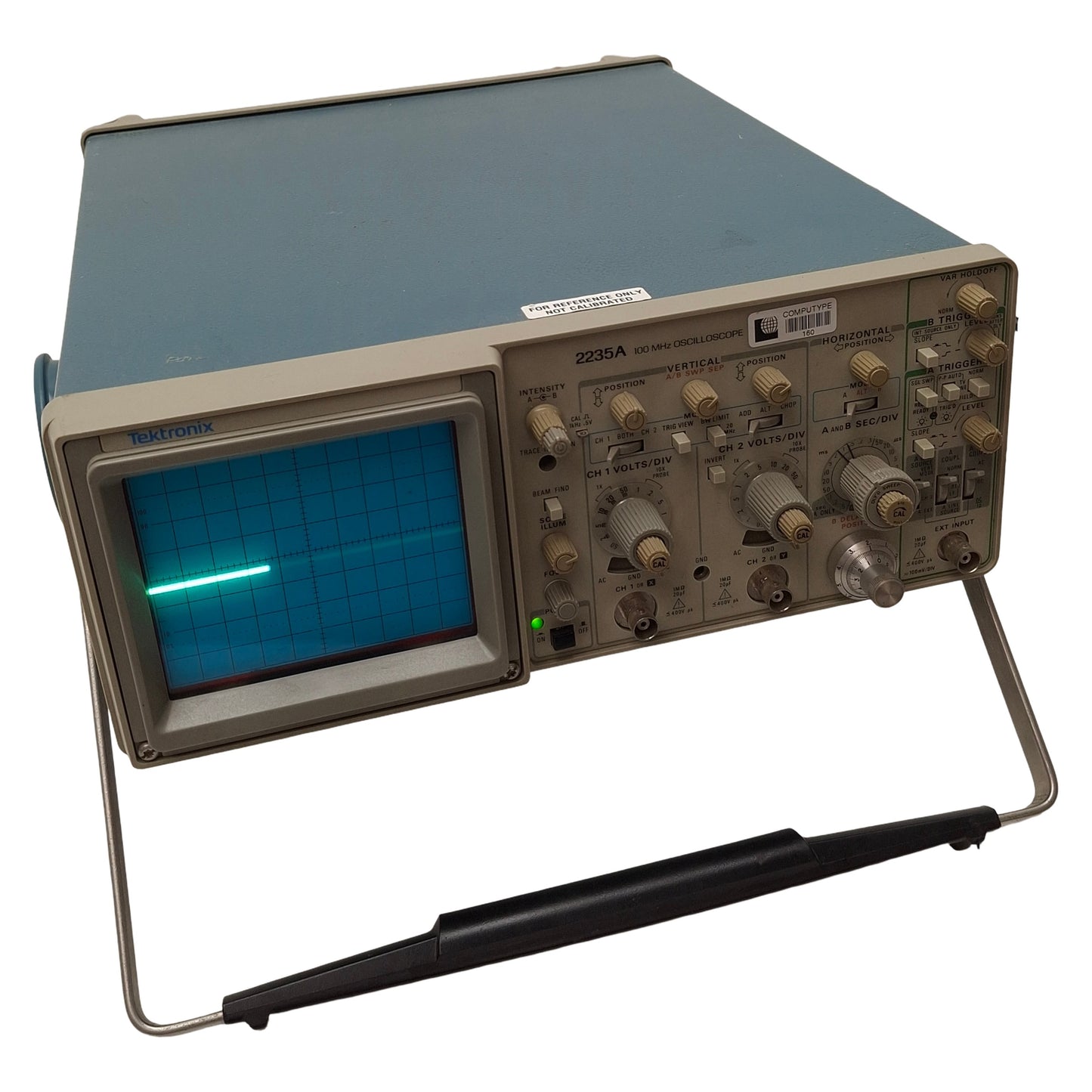 Used Tektronix 2235A Oscilloscope, 2-Channel, 100MHz, 2mV-5V/Div, 400VDC/800VAC