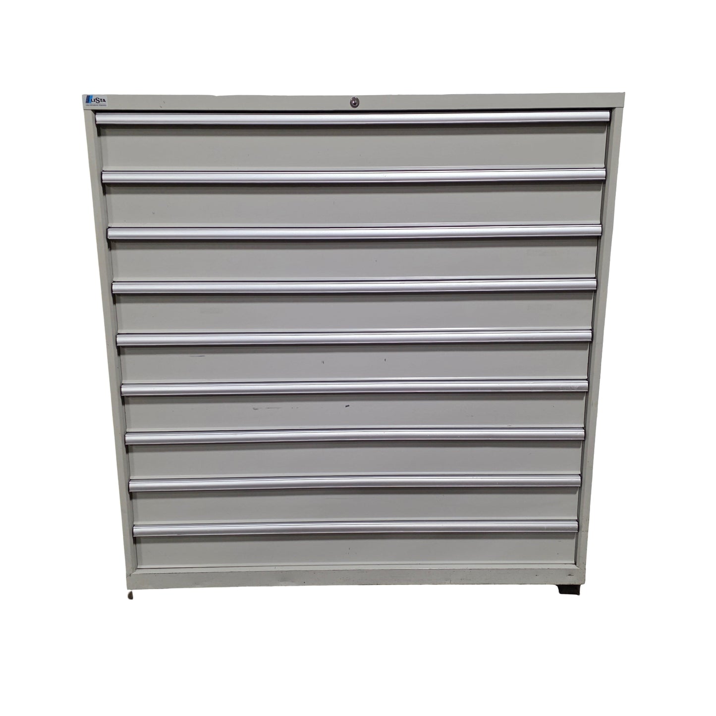 Used LISTA DW1350-0903F-FTNLSN Tool Cabinet 9 Drawers, 28.5"D x 57.125"H x 56.34"W