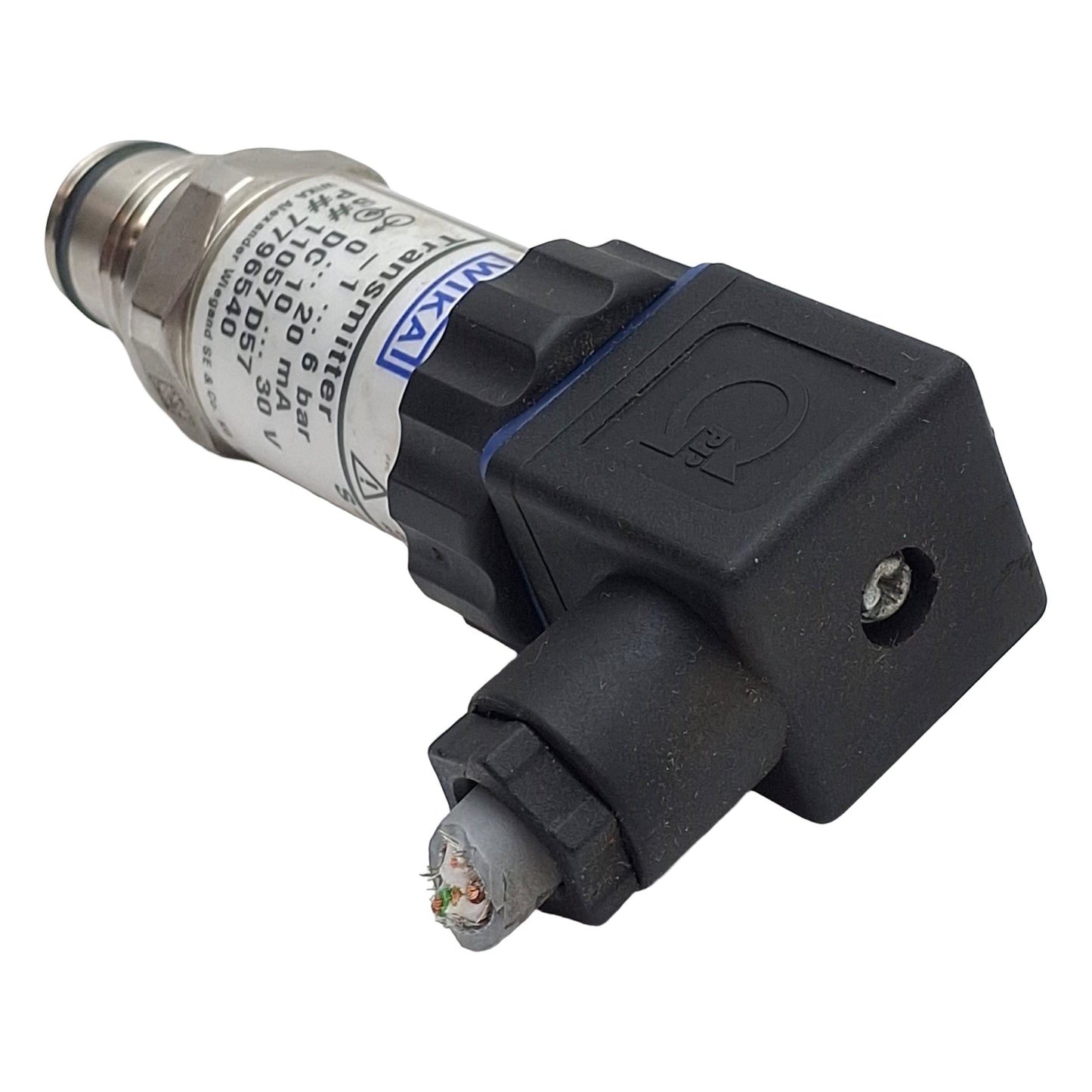 Used Wika S-11 7796540 Flush Pressure Transmitter, -1~6bar, 0-20mA Out, 10-30VDC