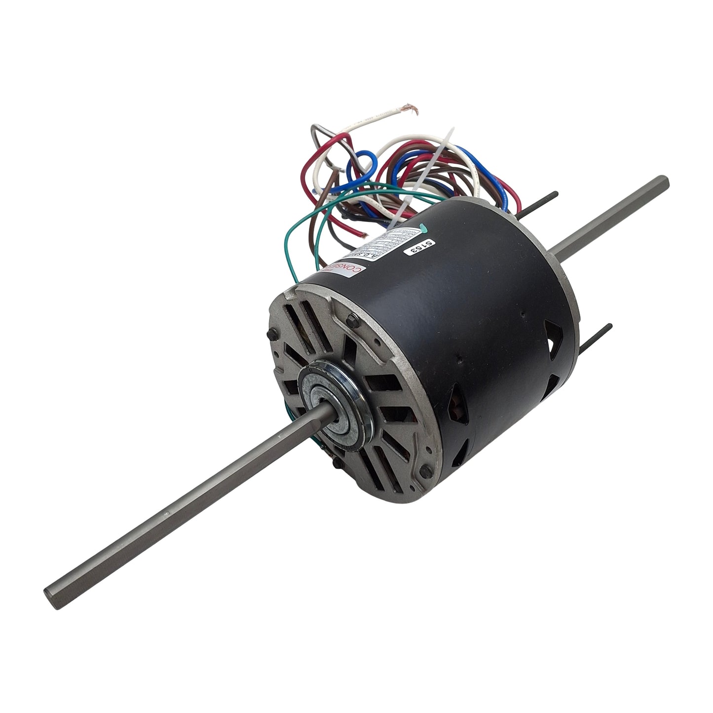 Used AO Smith Mod F48SN4L5B1 Dual Shaft Motor, 1/2HP, 115VAC, 1625RPM, ø1/2in Shaft