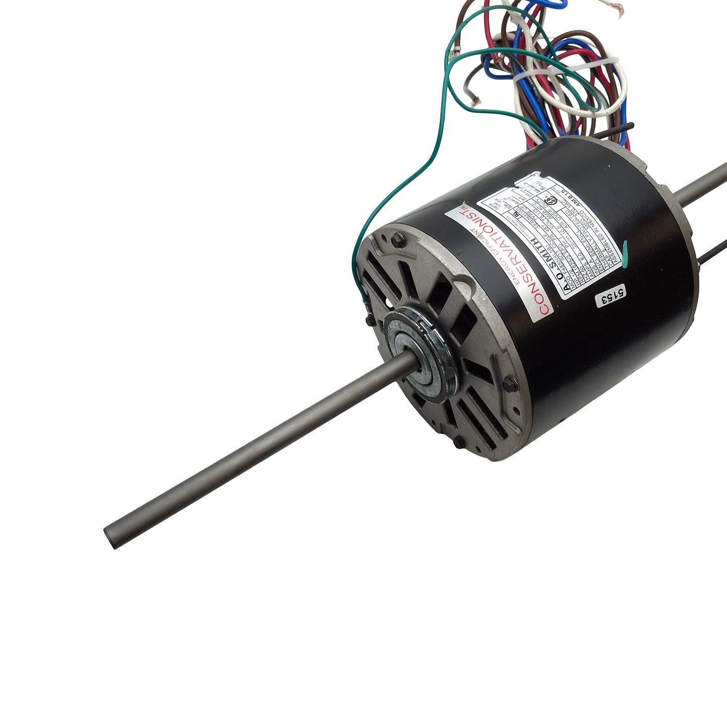 Used AO Smith Mod F48SN4L5B1 Dual Shaft Motor, 1/2HP, 115VAC, 1625RPM, ø1/2in Shaft