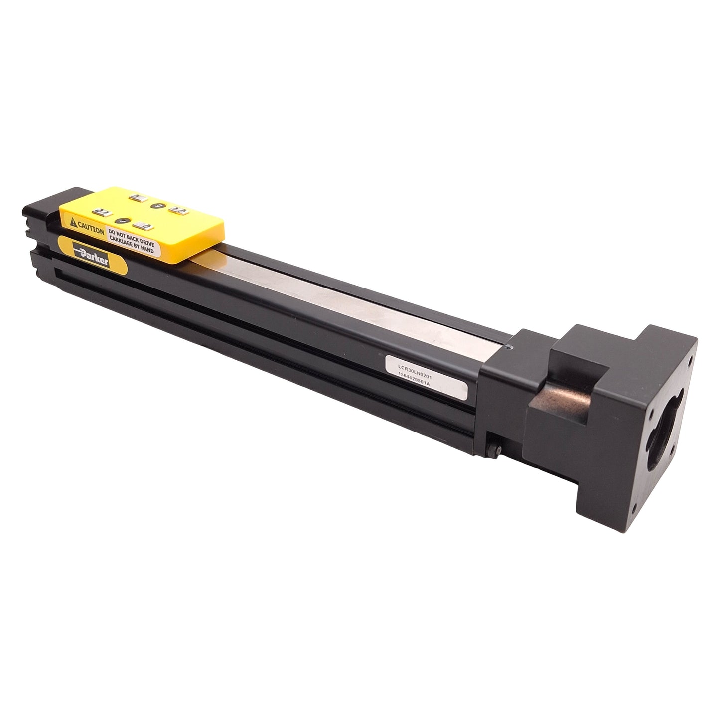 Used Parker LCR30LN0201 Linear Actuator, 2mm Ballscrew Lead, 100mm Stroke, NEMA 17