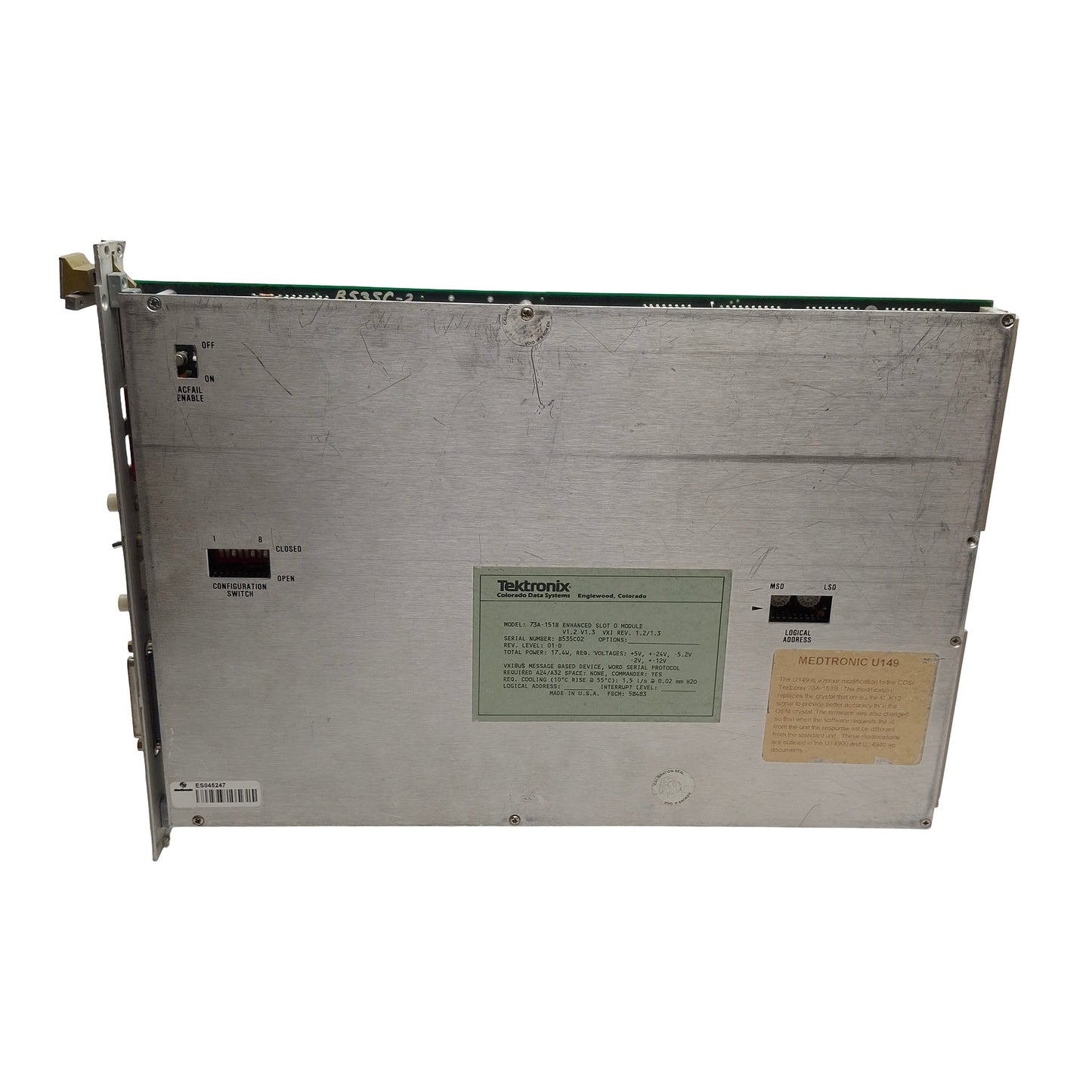 Used Tektronix 73A-151B Enhanced Slot 0 PLC Module, GPIB IEEE-488