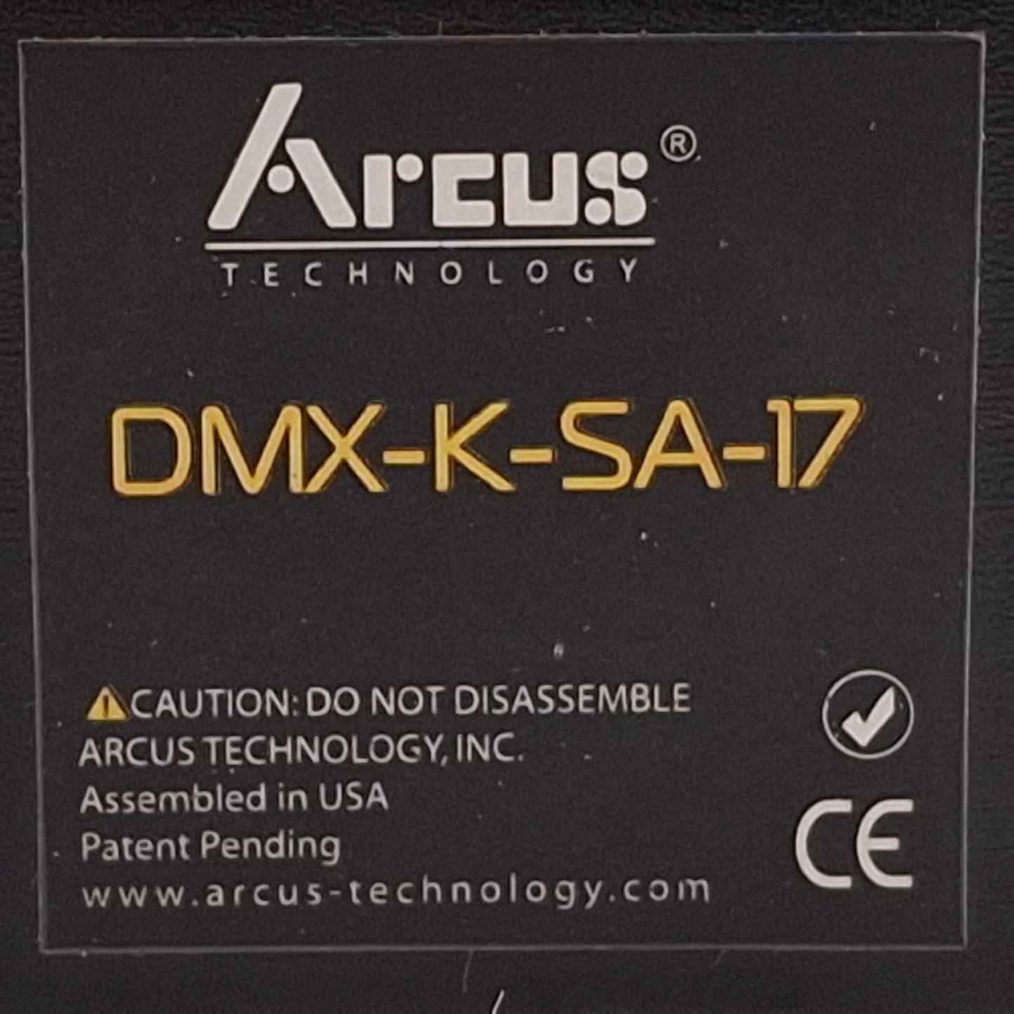 Used Arcus DMX-K-SA-17 Integrated Stepper Motor, 12-35VDC, RS-232/485, NEMA 17