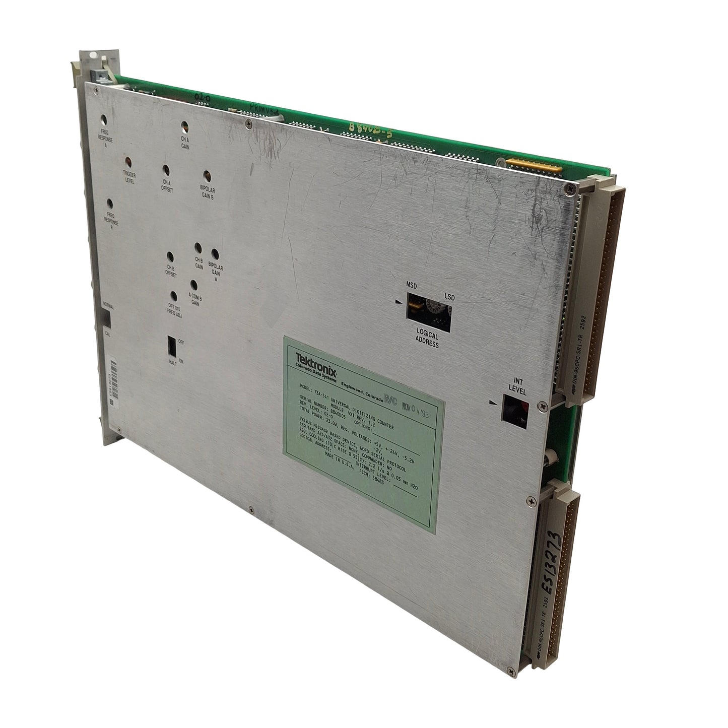 Used Tektronix 73A-541 Digitizing Counter, 2-Channel Input, 1µs/1 Event Resolution