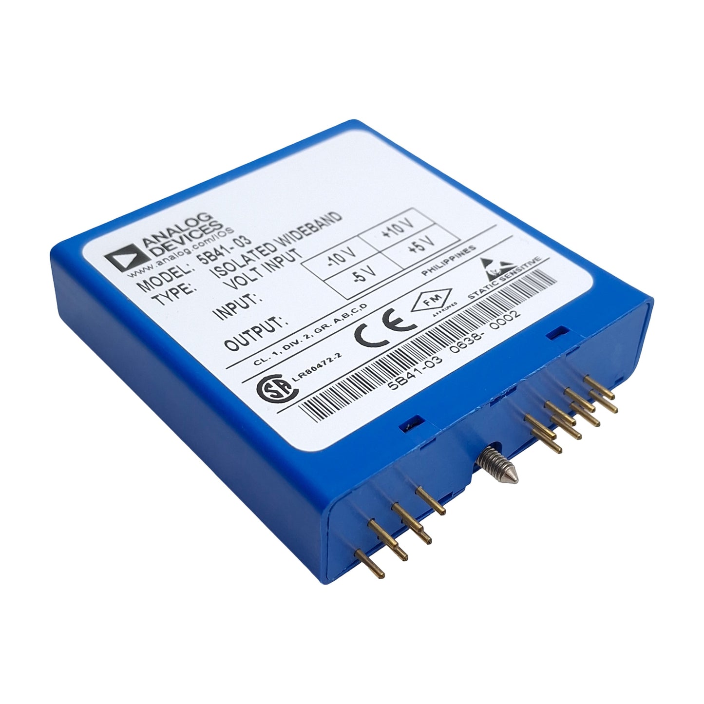 Used Analog Devices 5B41-03 Signal Conditioner, +/- 10V Input, +/- 5V Output, 5VDC