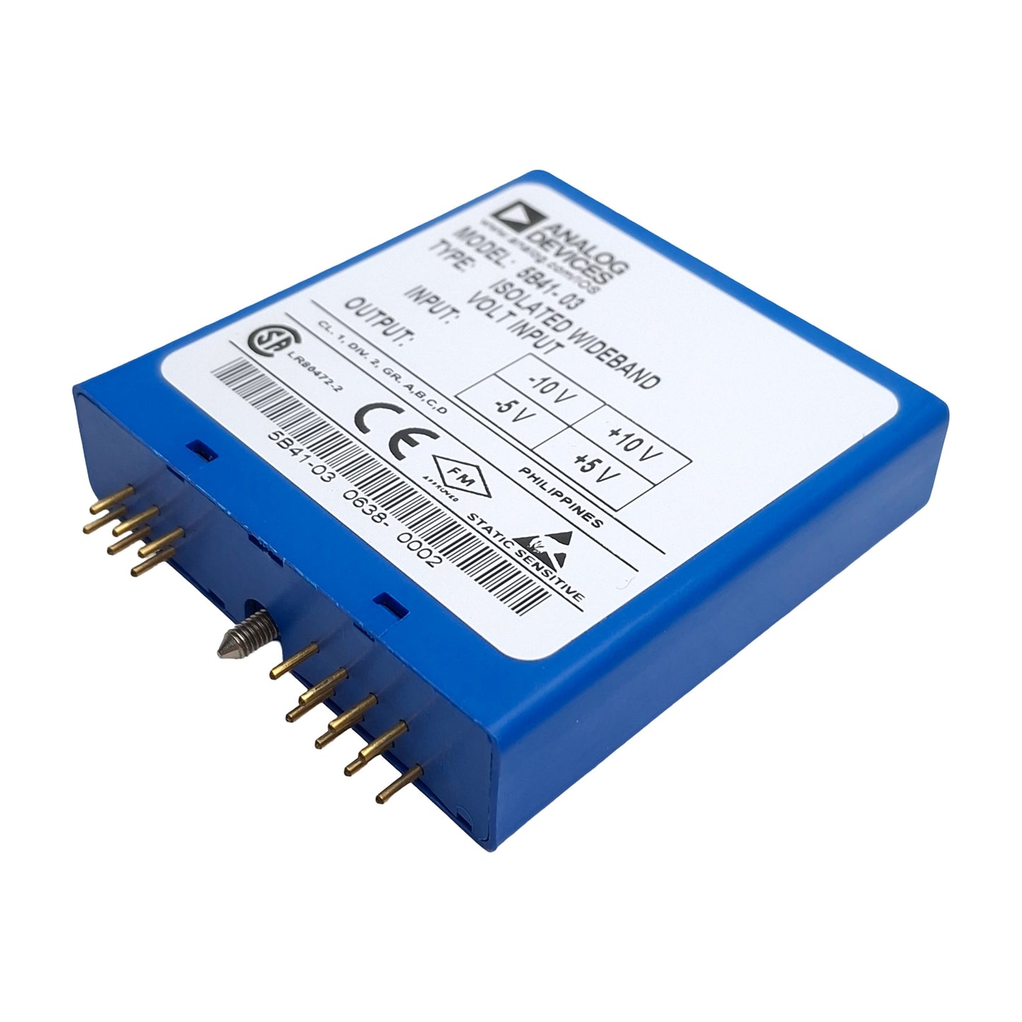 Used Analog Devices 5B41-03 Signal Conditioner, +/- 10V Input, +/- 5V Output, 5VDC