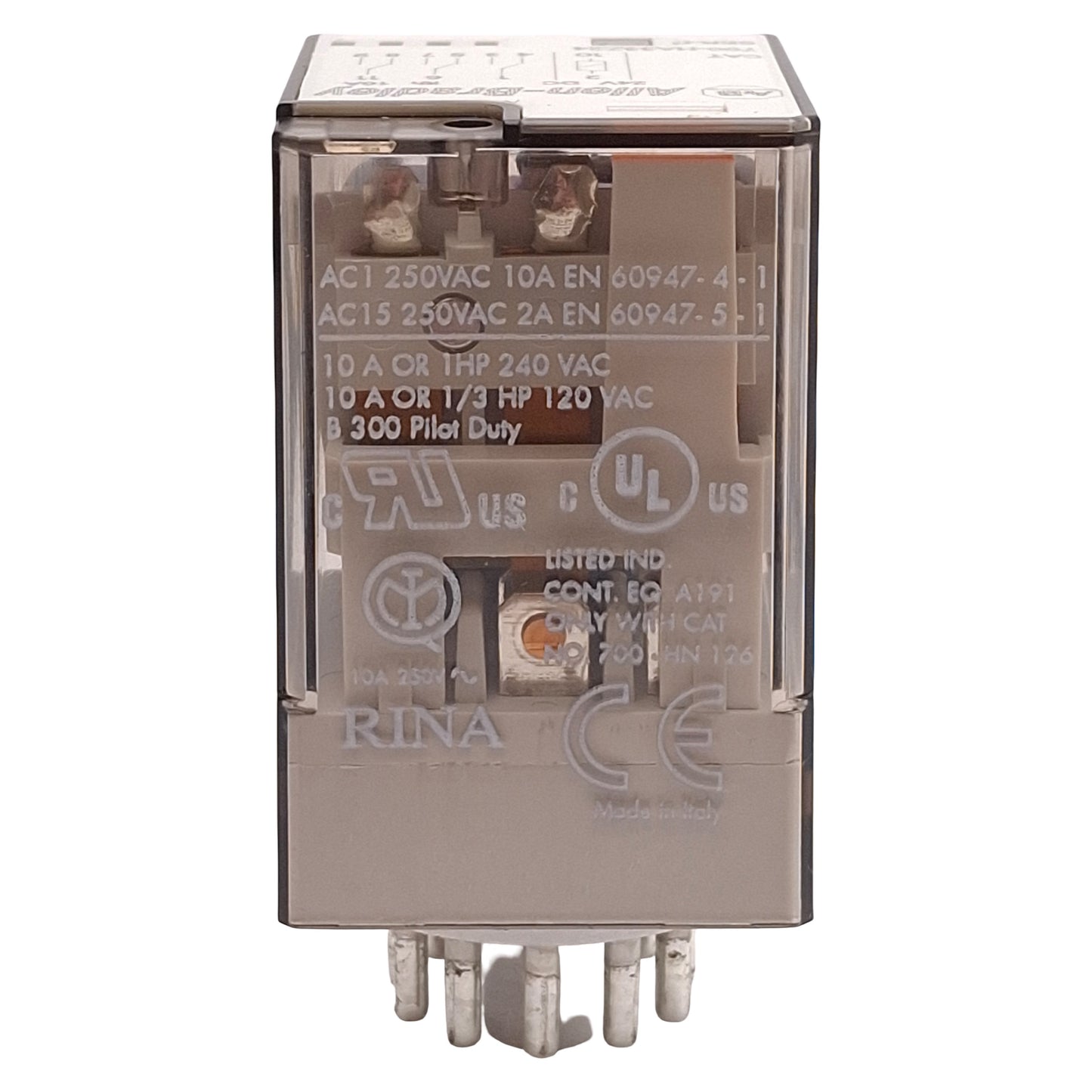 Used Lot of 5 Allen Bradley 700-HA33Z24 Ice Cube Relay, 3PDT, 10A 240VAC, 24VDC Coil