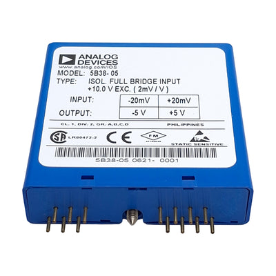 Used Analog Devices 5B38-05 Signal Conditioning Module, +/- 20mV Input, +/-5V Output