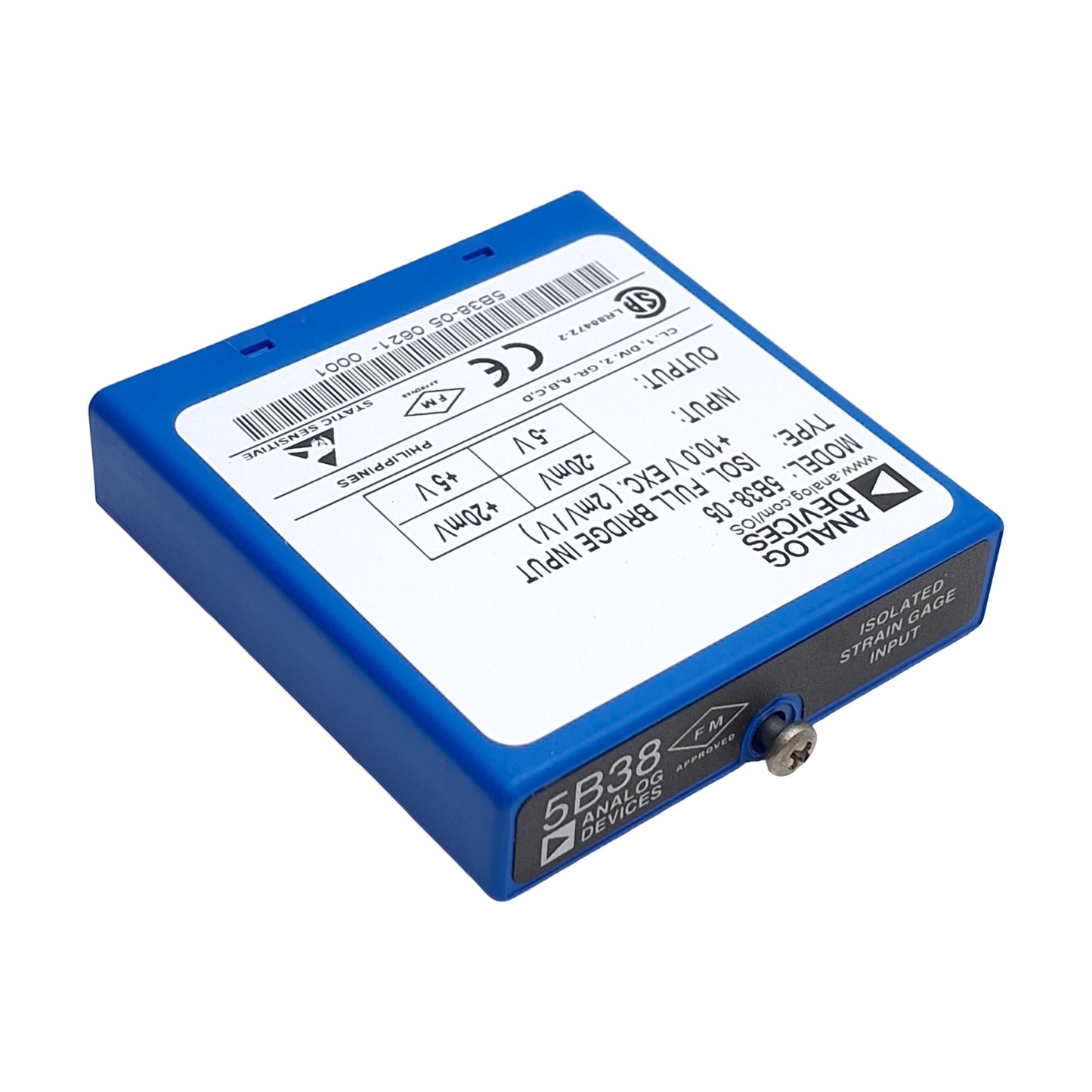 Used Analog Devices 5B38-05 Signal Conditioning Module, +/- 20mV Input, +/-5V Output