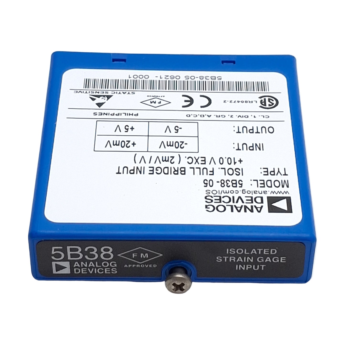 Used Analog Devices 5B38-05 Signal Conditioning Module, +/- 20mV Input, +/-5V Output