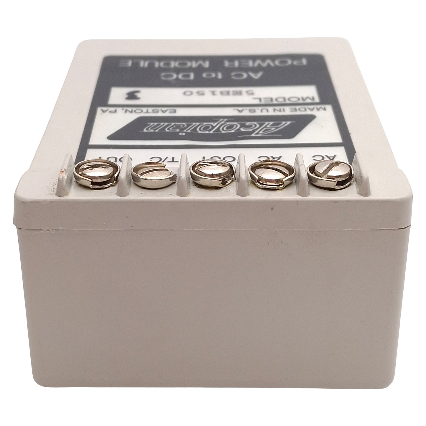 Used Acopian 5EB150 AC to DC Power Supply Module, 105-125VAC Input, 5VDC 1.5A Output
