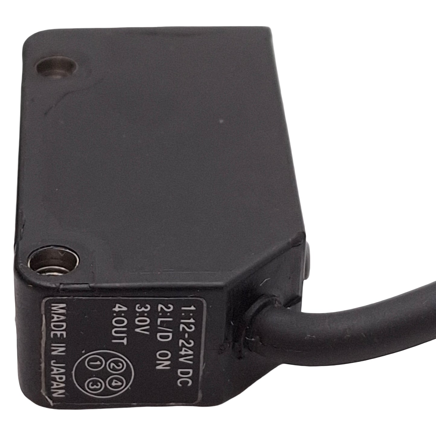 Used Keyence PZ-V32P Photoelectric Sensor, PNP, Red LED, 5-300mm, M8 4-Pin, 12-24VDC
