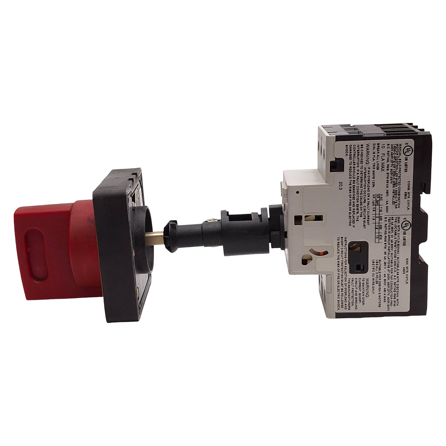 Used Allen Bradley 140M-C2E-C10 Motor Protection Circuit Breaker w/ Handle, 6.3-10A