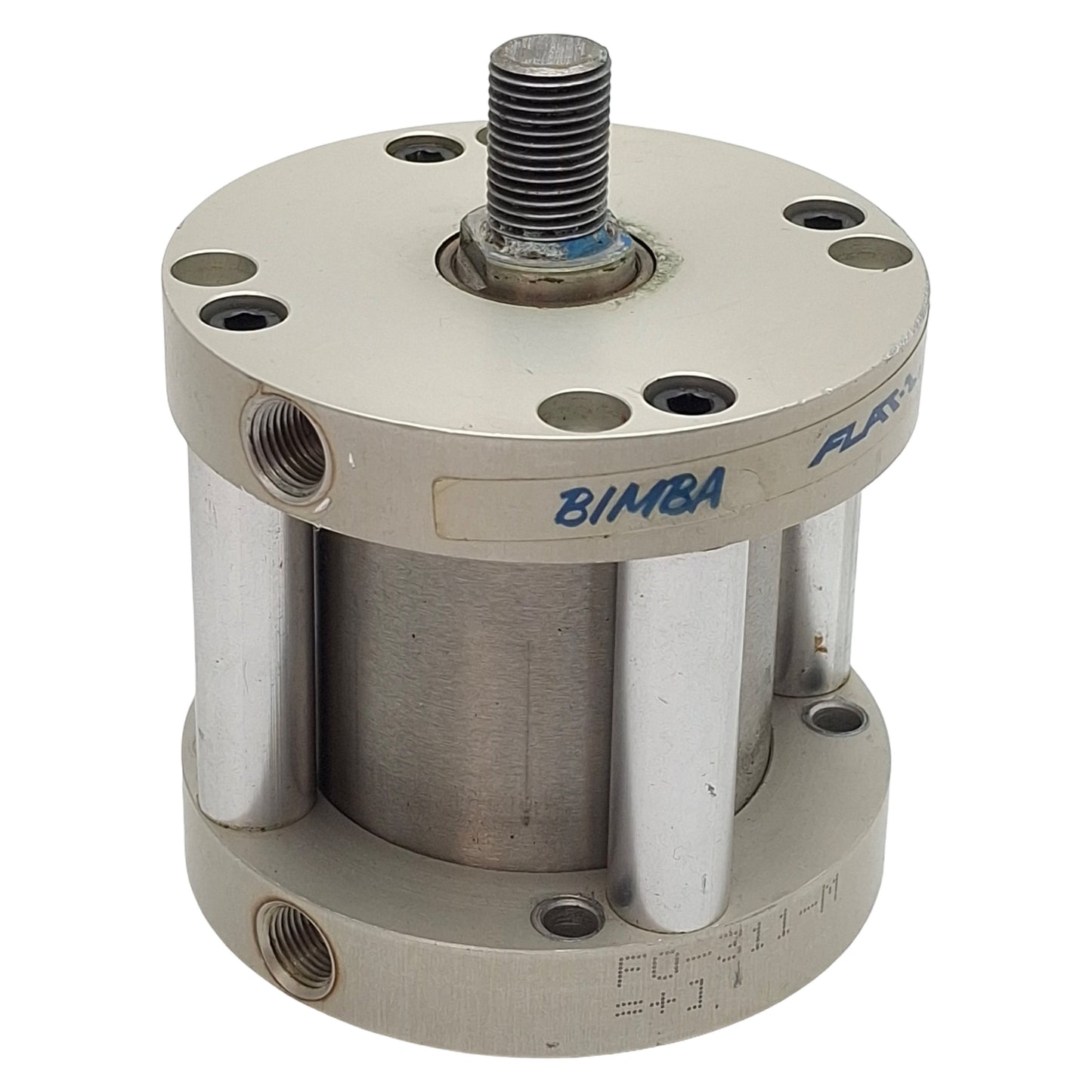 Used Bimba FO-311-M FLAT-1 Pneumatic Cylinder ø2in Bore 1in Stroke, 1/8in NPT, 200psi