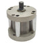 Used Bimba FO-311-M FLAT-1 Pneumatic Cylinder ø2in Bore 1in Stroke, 1/8in NPT, 200psi