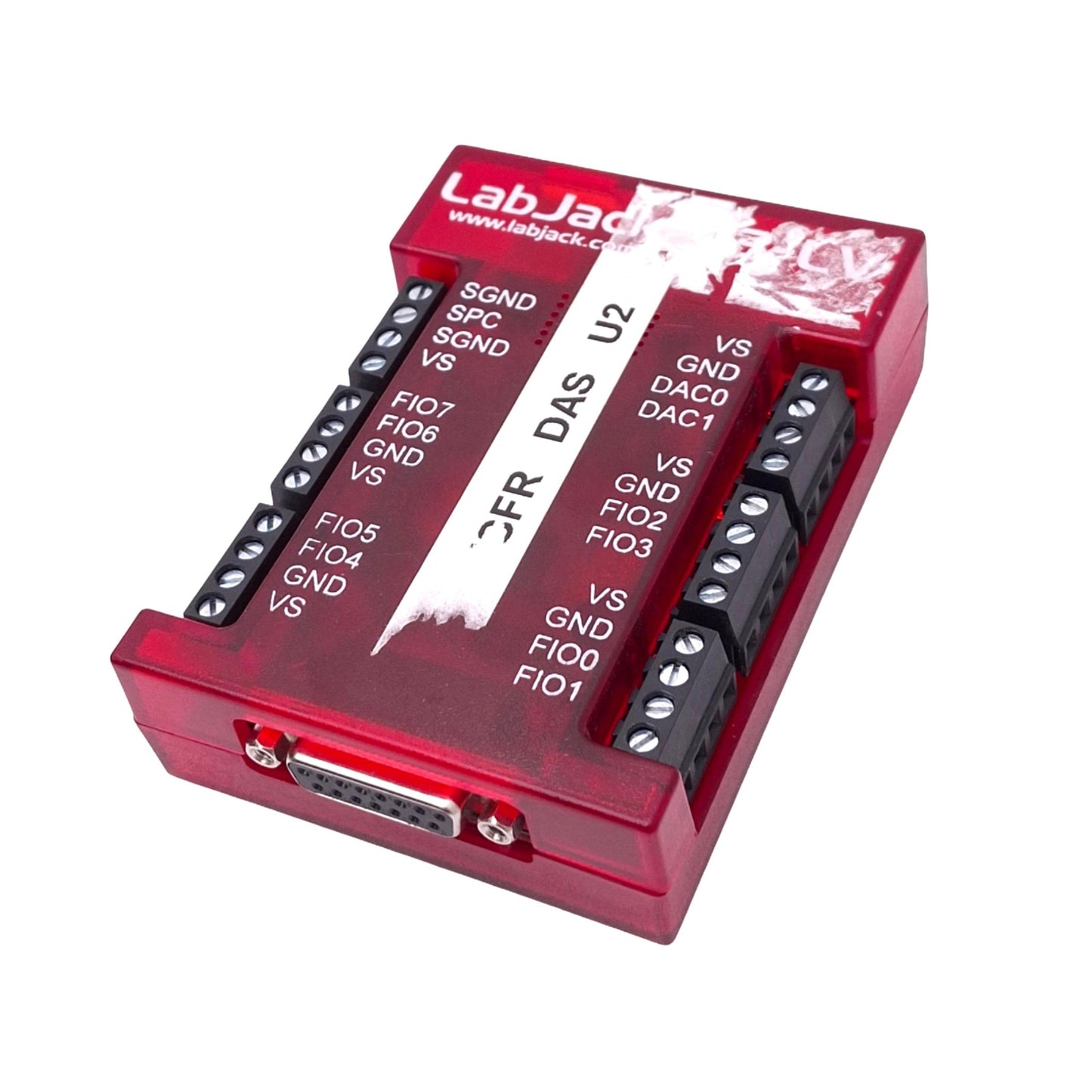 Used LabJack U3-LV Multifunction USB Data Acquisition Module, USB-B, DB15F, 0-3.6VDC
