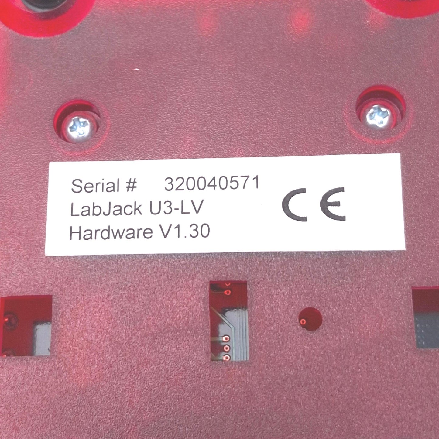 Used LabJack U3-LV Multifunction USB Data Acquisition Module, USB-B, DB15F, 0-3.6VDC