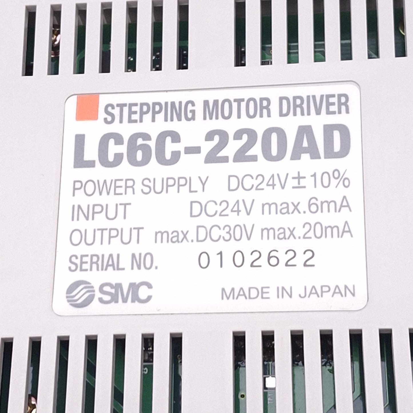 Used SMC LC6C-220AD Positioning Stepping Motor Driver, 24VDC In, 30VDC 20mA Max Out