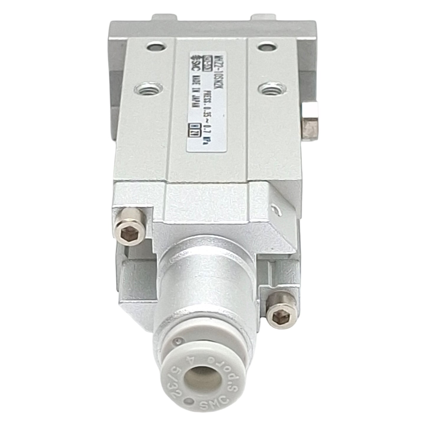 Used SMC MHZ2-10SN2K Pneumatic Parallel Gripper, ø10mm Bore, 4mm Stroke, 7.1N, 0.7MPa