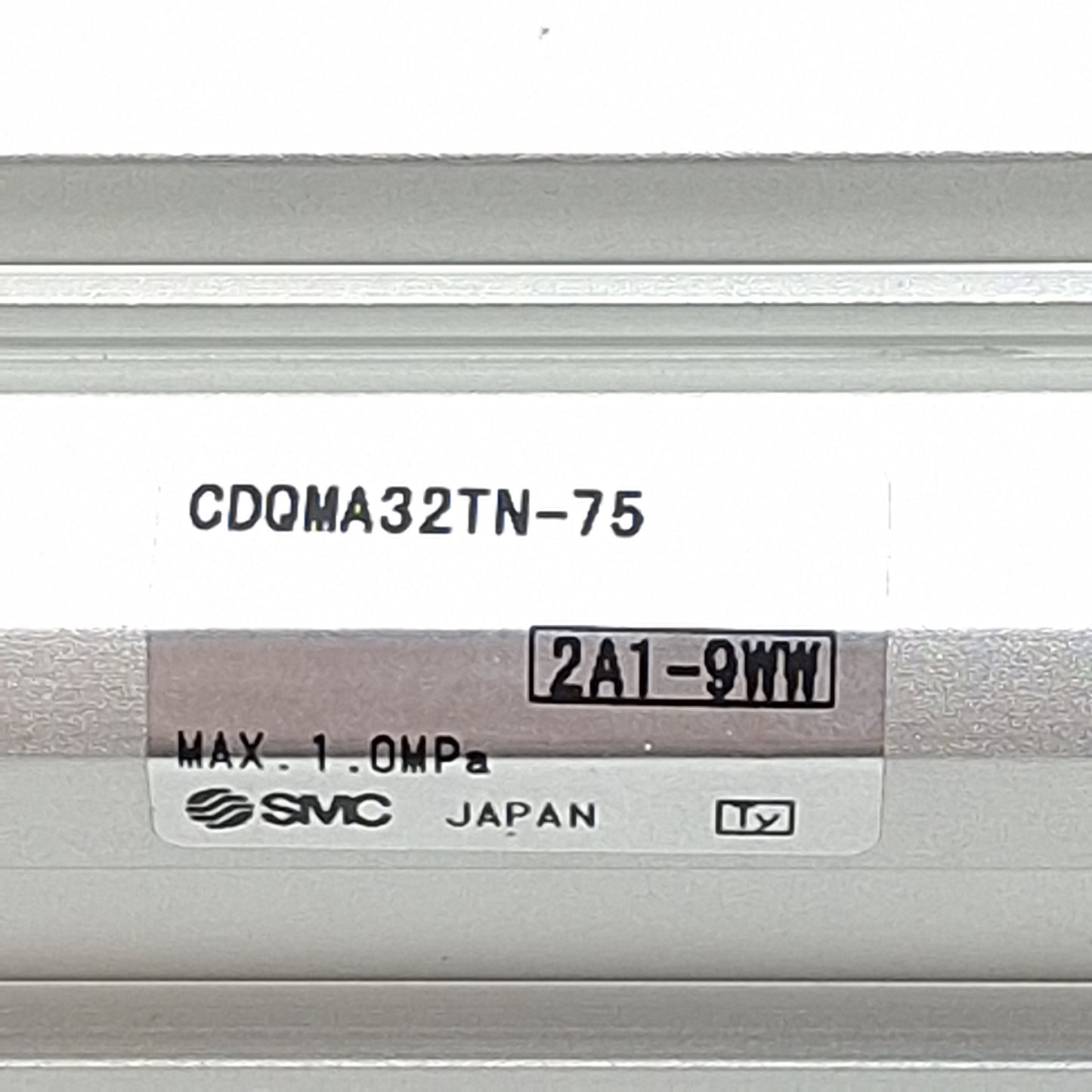 Used SMC CDQMA32TN-75 Compact Pneumatic Cylinder, ø32mm Bore, 75mm Stroke, 1/8in NPT