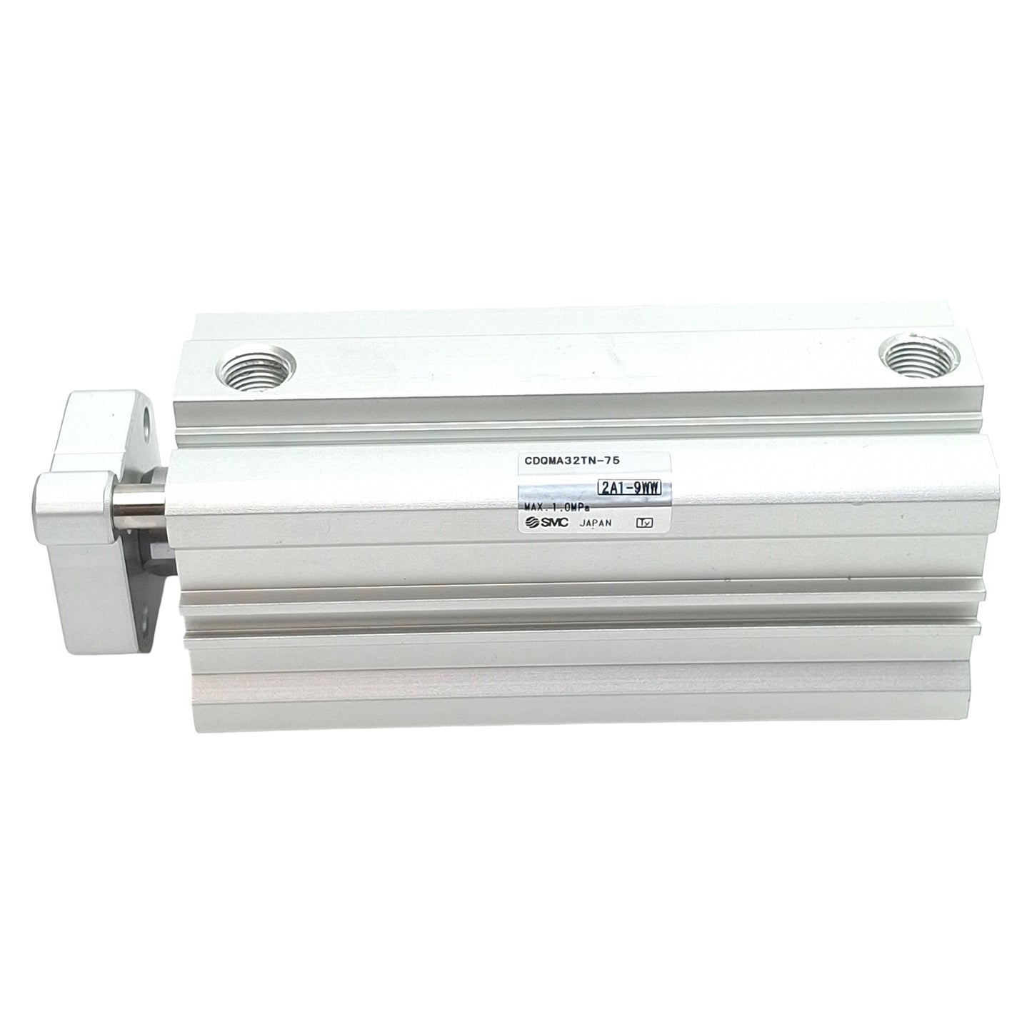 Used SMC CDQMA32TN-75 Compact Pneumatic Cylinder, ø32mm Bore, 75mm Stroke, 1/8in NPT