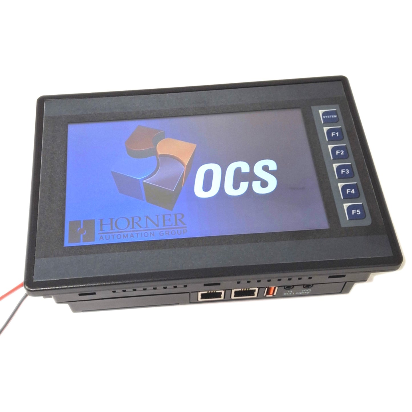 Used Horner HE-XW1E4KG XL7 Operator Control Station, 7in Color Touchscreen, 10-30VDC