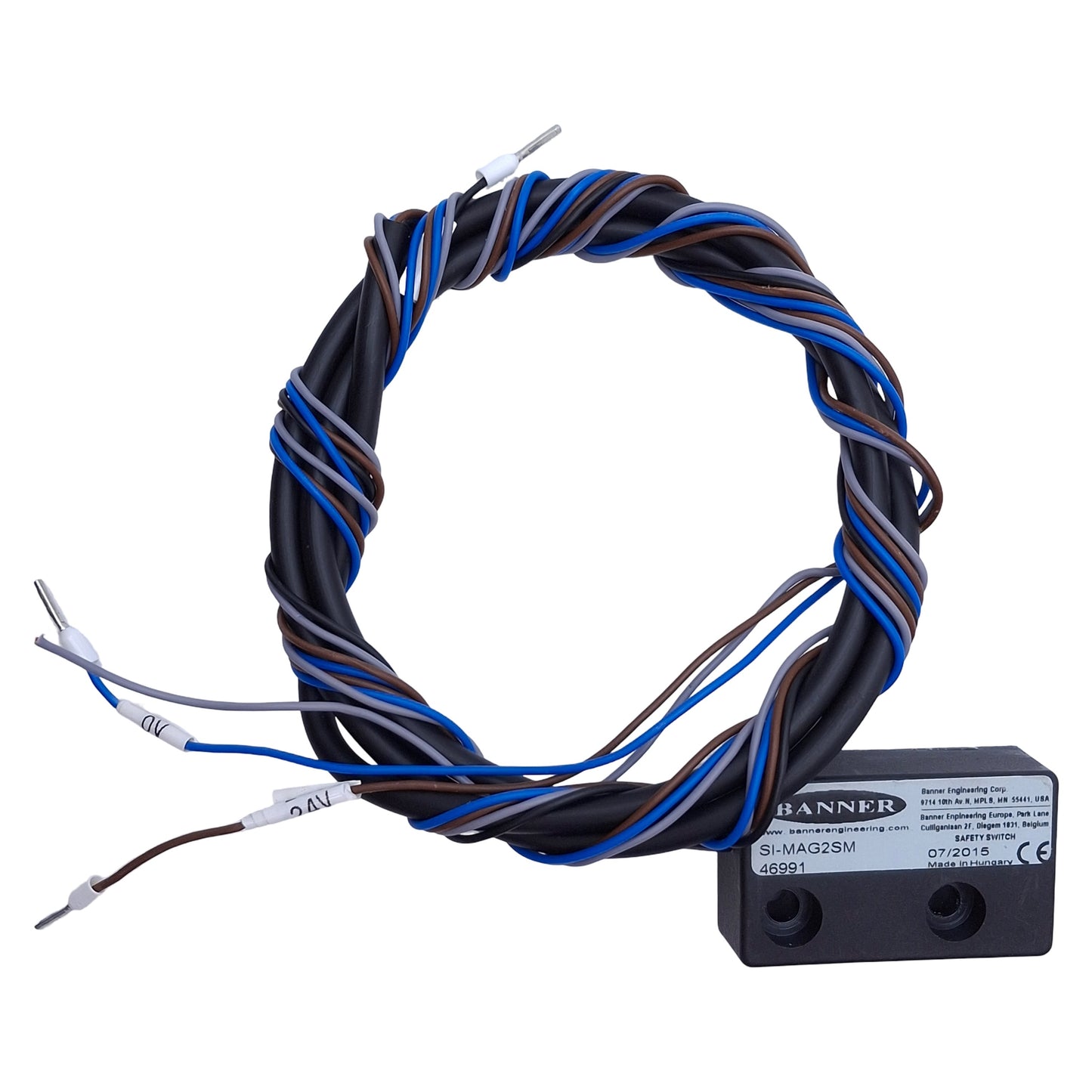 Used Banner Engineering SI-MAG2SM Magnetic Switch, 4-8mm Range, 30VDC, Flying Leads