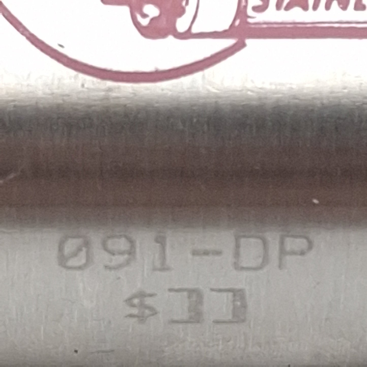 Used Bimba 091-DP Pneumatic Cylinder, ø1-1/16in Bore, 1in Stroke, 1/8in NPT, 250psi