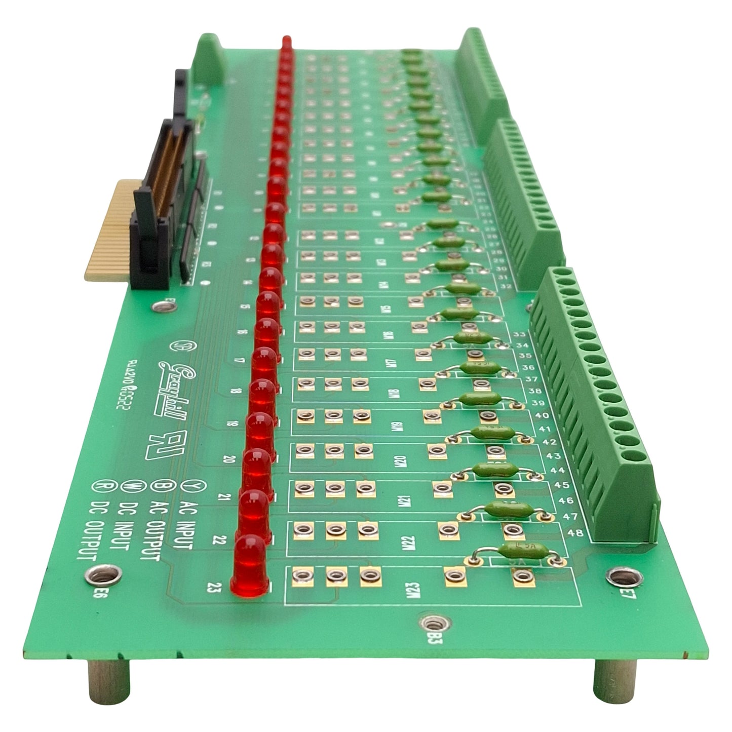 Used Grayhill 70MRCK24-HL 70M Relay Mounting Rack, 24-Channel, 50-Pin Header