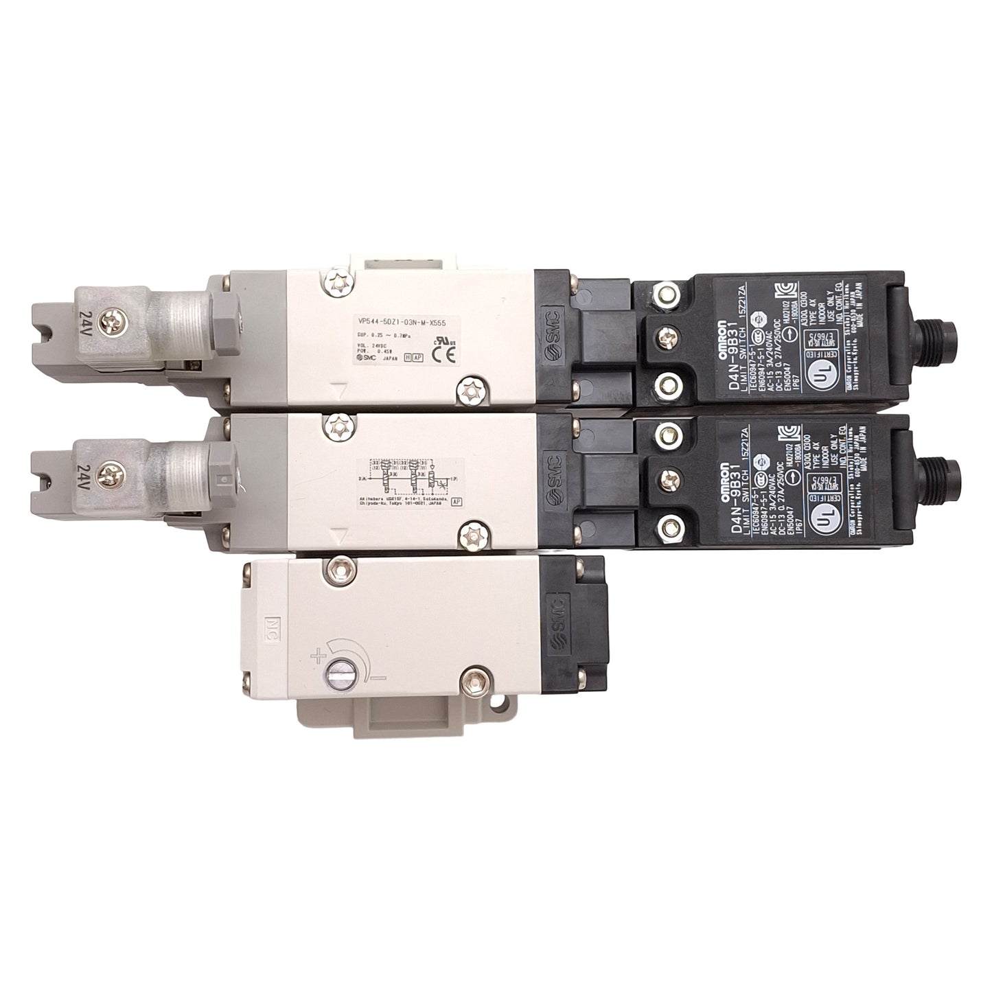 Used SMC VP544-5DZ1-03N-M-X555 Dual Residual Relief Valve w/ Soft Start-Up, 24VDC