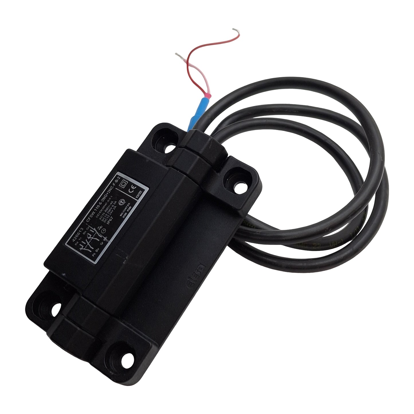 Used Elesa CFSW.110-6-2NO+2NC-F-B-2 Hinged Safety Interlock Switch 400VAC 4A