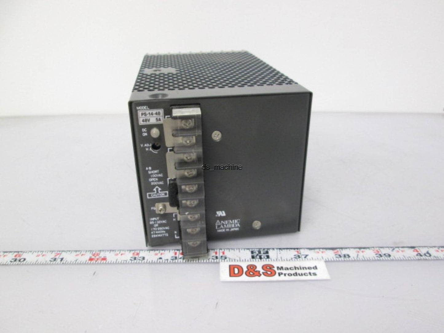 Used Nemic Lambda PS-14-48 Power Supply, 85-132/170-250VAC Input, 48VDC 5A Output