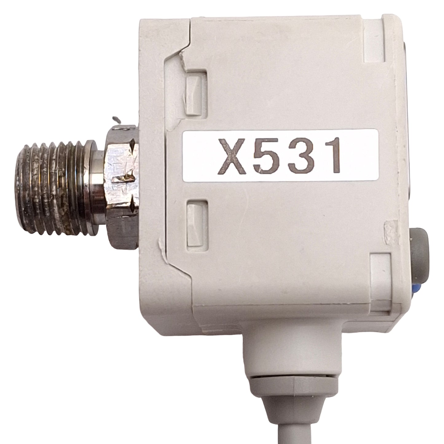 Used SMC ISE40A-N01-Y-P-X531 Digital Pressure Switch PNP, -14.5~145psi, M12 4-Pin