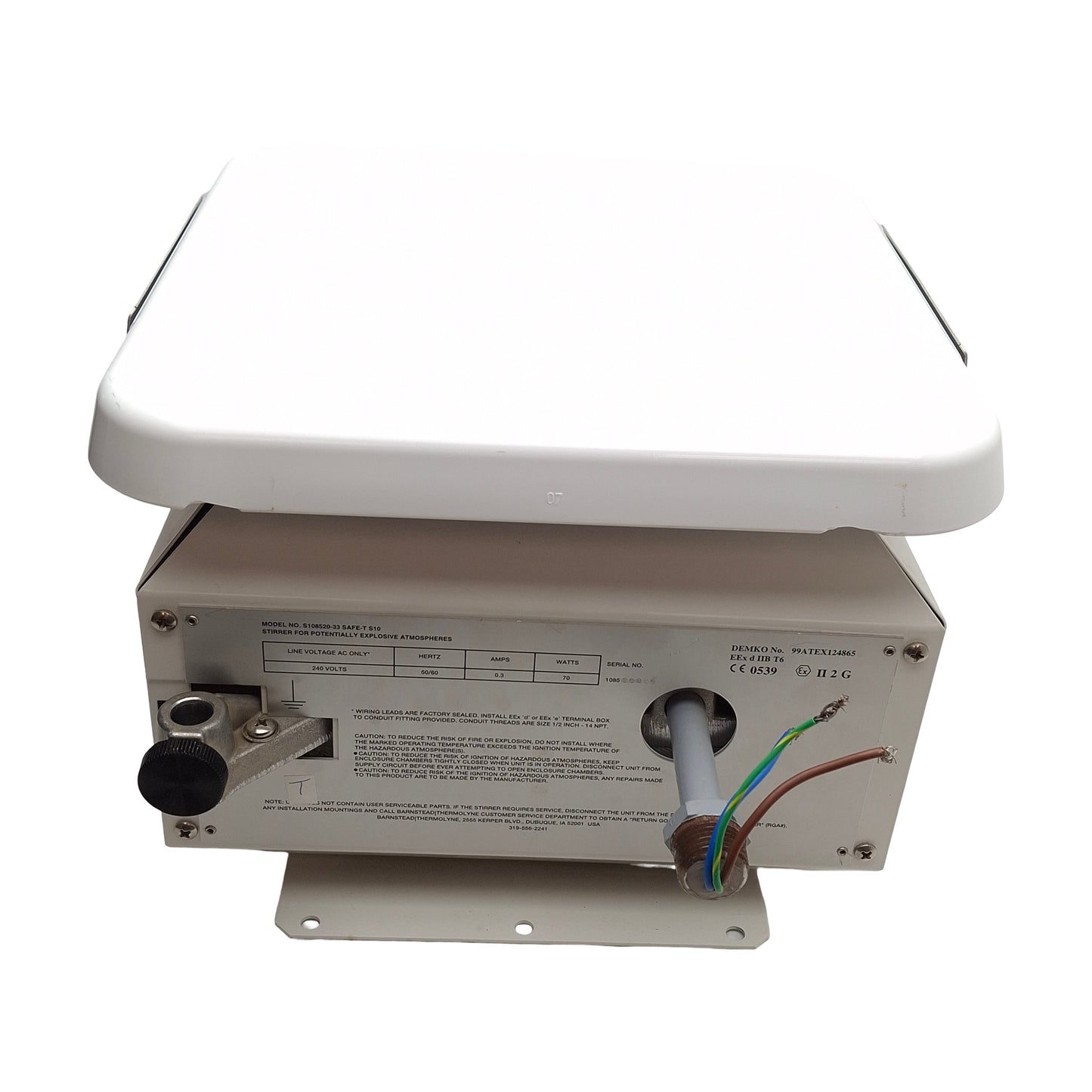 Used Thermolyne S108520-33 SAFE-T S10 Potentially Explosion Proof Stirrer 240V *Chips