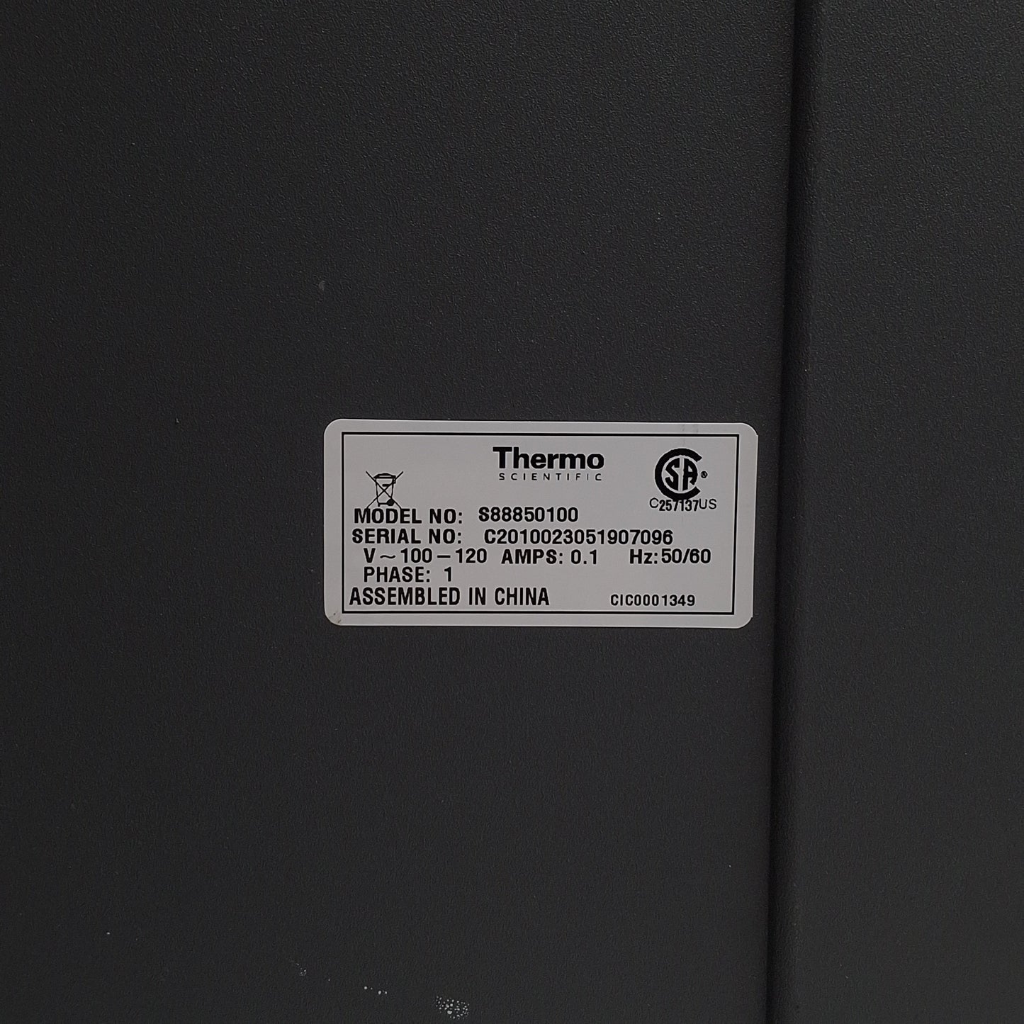 For parts or not working Thermo Scientific S88850100 Cimarec+ Stirring Body, 120VAC US, *NO STIR PLATE*