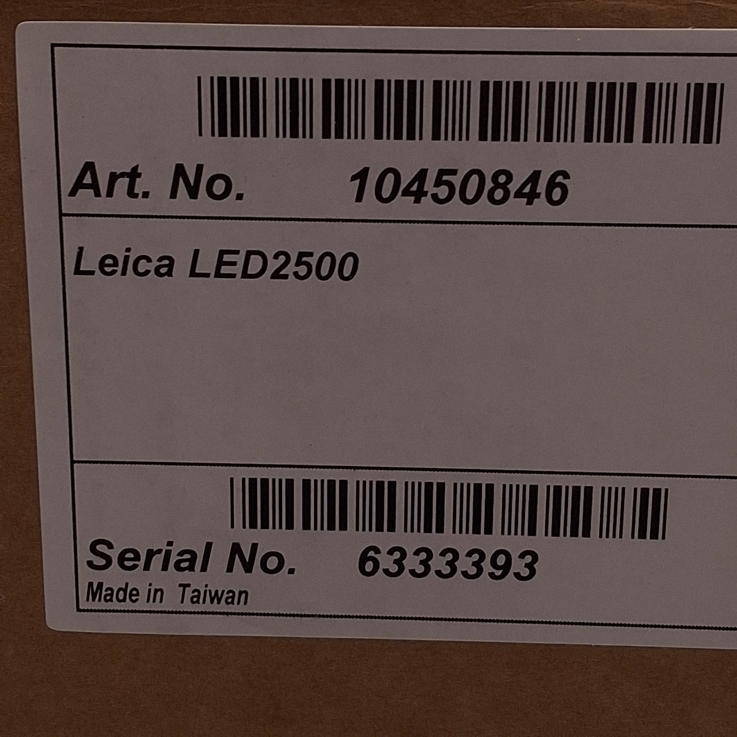 New Leica LED2500 Transmitted/Incident Light Base 100-240VAC, 331mm x 257mm Base